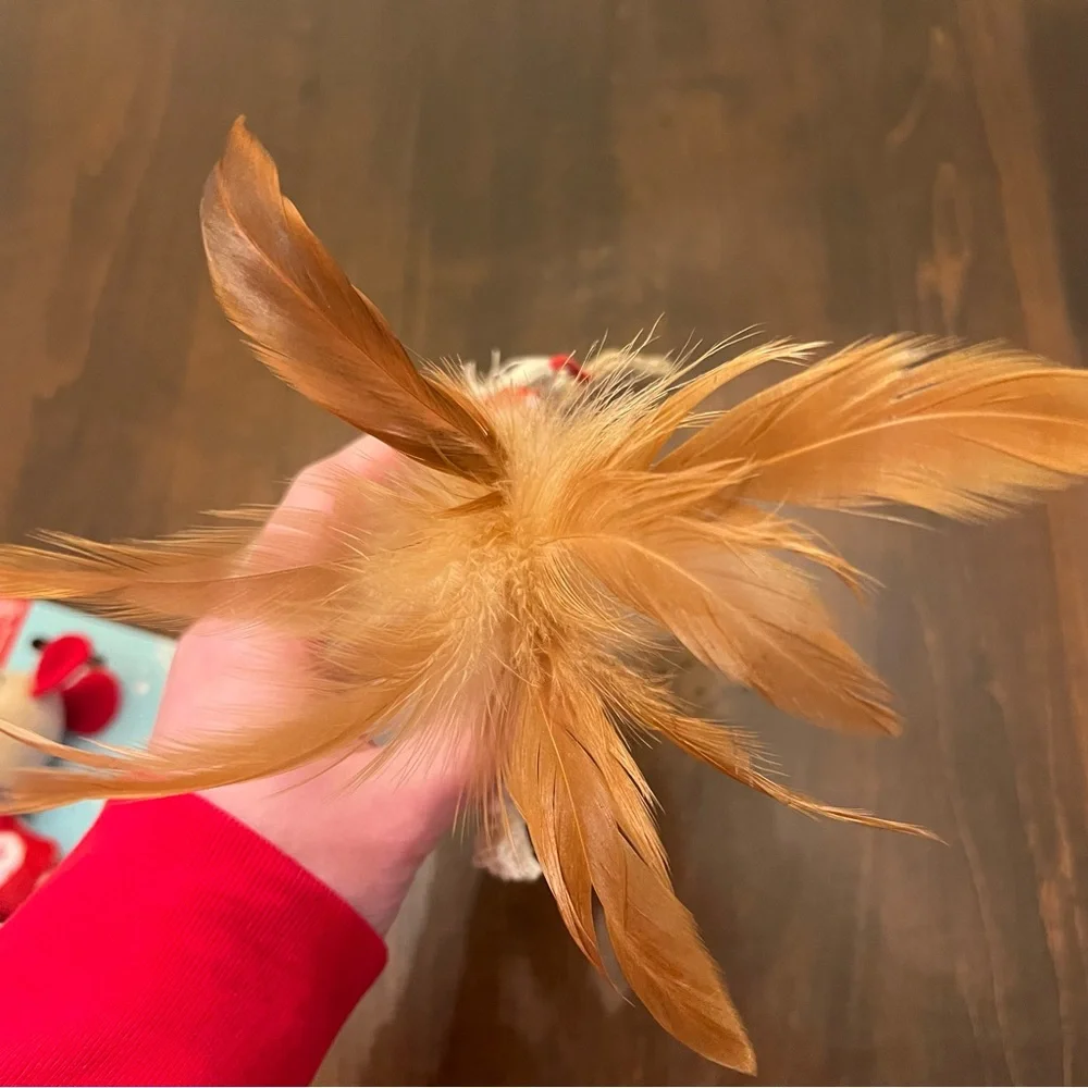 2 Cat Toys with Feathers, 1 NWT and 1 LIKE NEW - Picture 5 of 6